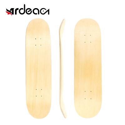 China Custom Skateboard Deck ARDEA 31*8inch White Art Pro Skate Board Adult Russian Maple Wooden Decks for sale