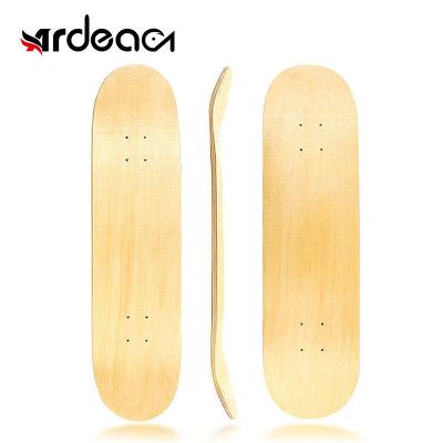 China Cheap Custom OEM 31*8inch ARDEA Youth 7 Layer Pro Maple Wood Deck Art Deep Concave Skates Board Empty Skateboard Deck for sale