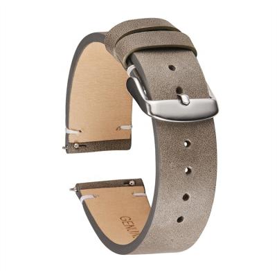 China Wholesale Brand New High Quality Soft Leather Watch Band Stain Universal Men's and Women's Quick Release Leather Fashion Watch Band for sale