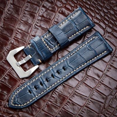 China Hot Sale Leather Model Genuine Leather Watch Band Whip Mens Vintage Watch Band Sperm sterculiae 20/22/24/26 for sale