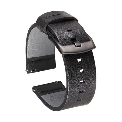 China 22Mm Flexible Cheap Cost Effective Watches Strap Quick Release Watch Strap Rubber Leather Smart Watch Band for sale