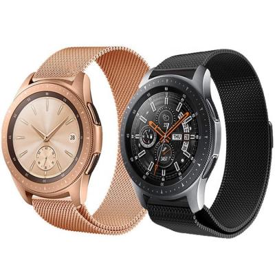 China Milan Stainless Steel Magnetic Mouth Strap Smart Watch Bracelet Accessories Flat Strap For Samsung Xiaomi Huawei Smart Watch for sale