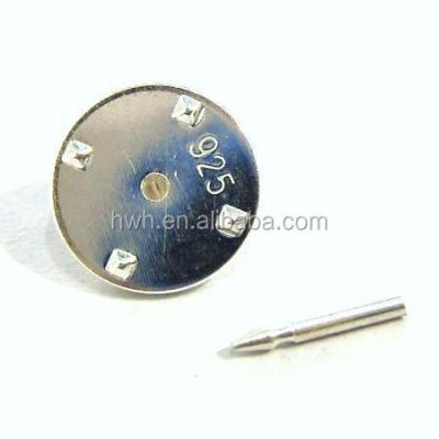 China 925 Solid Silver H576 925 Solid Silver Lapel Pin/Collar Pin Findings for sale