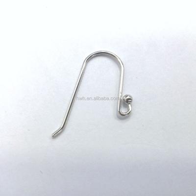 China 925 Silver H1088 Sterling Silver With Pearl Ear Hook Finding For Jewelry Hanging Charms for sale