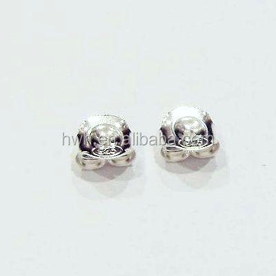 China 925 Solid Silver Solid Silver Back Ear Plug Manufacturer Sold 925 H496 Per Gram for sale