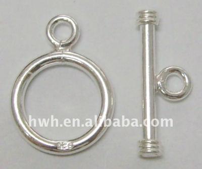 China H824 Sterling Silver 925 Toggle Clasp, O-T Clasp, Buckle and Chain Stick for sale