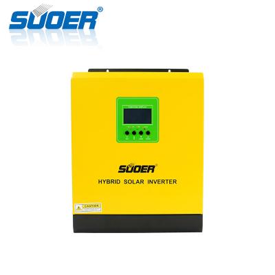 China Suoer High Power 3000 Watts DC/AC PV Inverters Solar Hybrid Solar System Inverter With SVP-3K-24 Certificate for sale