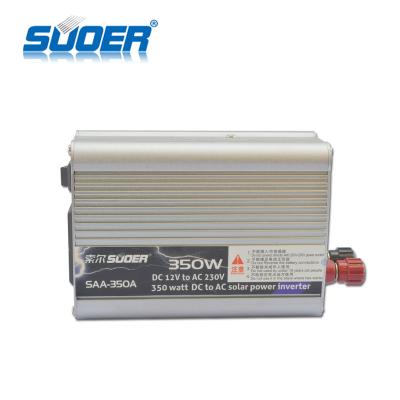 China Suoer Price Micro Inverter 350w 12v 220v 60hz Home Inverter 39*30*34cm for sale