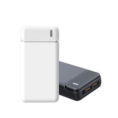 China Newest Fast Charging Support High Capacity 20000mAH Power Banks Power Station Solar Power Bank Black White For Phone Charging for sale