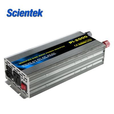 China 1000w 1500w 2000w 3000w modified sine wave power inverter with auto charger function 365*160*210mm for sale