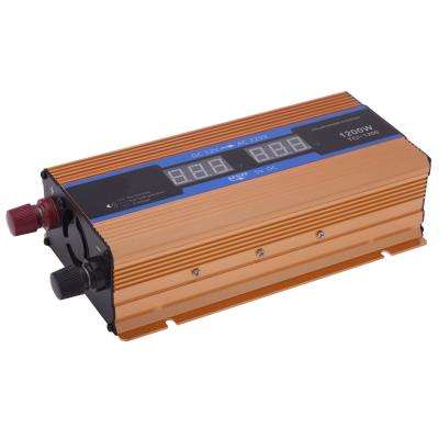 China 700W 12V to 220V solar power inverter inversores with double voltage displayer 200*112*55mm for sale