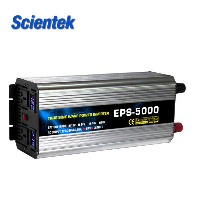 China Household Appliance 5000W Pure Sine Wave Inverter With UPS AC 110V220V230V DC 12V24V48V For Solar Power Systems for sale