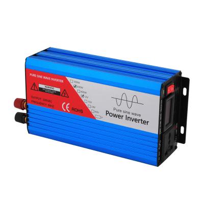 China 600w 12v 24v 48v to 110v 120v 220v AC Converter Pure Sine Inverter Power Inverter 268X120X70MM for sale