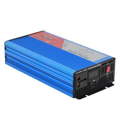 China 1000w 12v 24v 48v to 110v 120v 220v AC Converter Pure Sine Inverter Power Inverter 300X155X75MM for sale