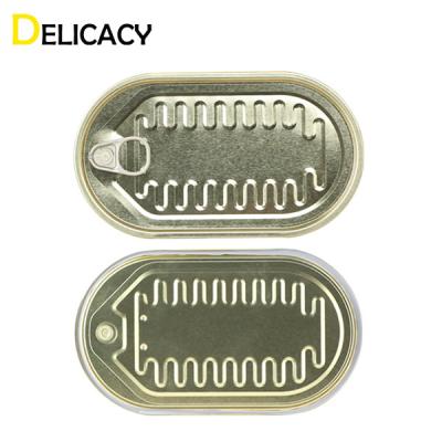 China Metal Tinplate EOE Easy Open End Irregular Rectangular Shape for sale