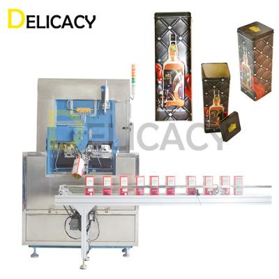 China Can Closure Seaming Machine For Whiskey Packing Tin Box Rectangular Wine Tin Box Barley Bree Tin Can for sale