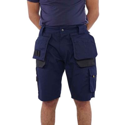 China Workwear Coveralls Wholesale Customized Study Multi-Pockets Cago Shorts Mens Worker Shorts Coveralls Shorts Pants Custom Worker for sale