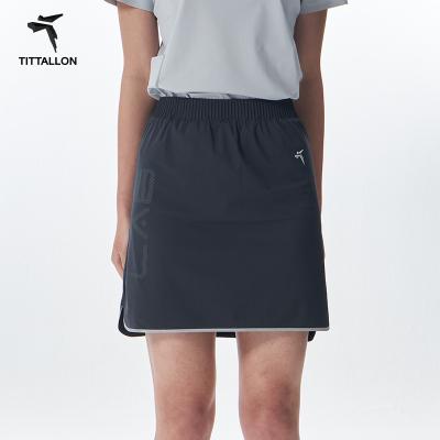 China Summer Tennis Sports Fitness Elastic Bifurcated Slim Skirt Women's Breathable Two-piece Skirt for sale