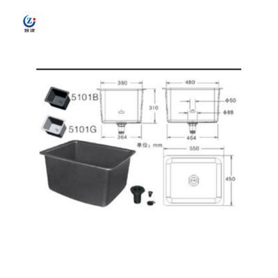 China 1 Bowl Chemistry Lab Sink , 380*450*310mm Anti Alkali Lab Furniture Accessories for sale