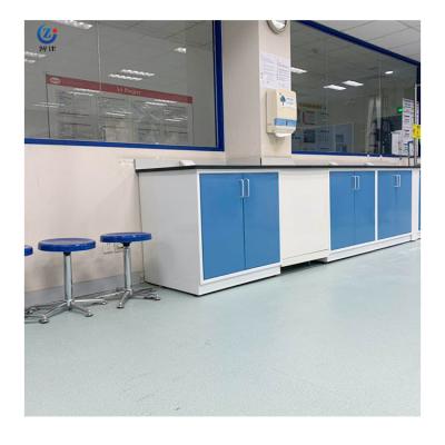 China Steel Wooden Wall Mounted Lab Bench With Easy Installation for sale