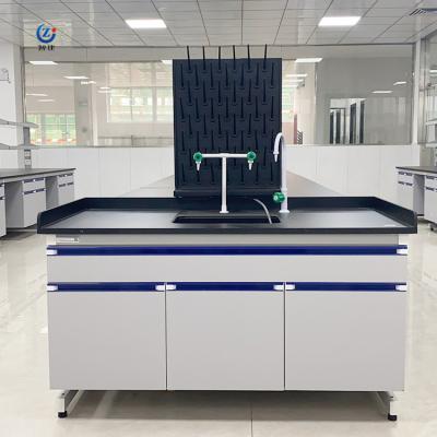 China Customized Laboratory Island Bench with Load Capacity 200-250 Kg for sale