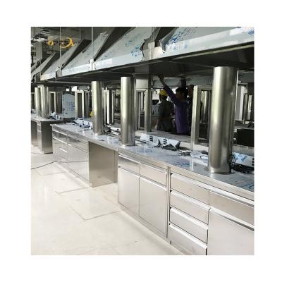 China Silver Stainless Steel Lab Bench for Easy Cleaning for sale