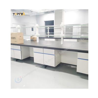 China Customized Steel Lab Tables And Benches PP Material For Scientific for sale