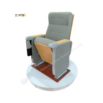 China Sturdy Foldable Auditorium Chair With Steel Frame And Fabric Upholstery for sale