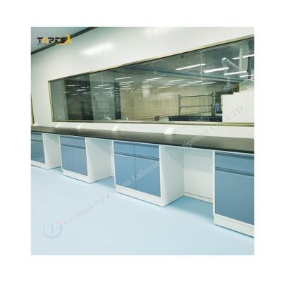 China Aanpasbare lengte laboratoriumwandbank met staalstructuur L750*W850*H850mm Te koop