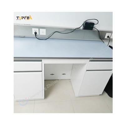 China Customizable Lab Wall-Mounted Bench With Length*W750*H850mm And Ceramic Table Top for sale