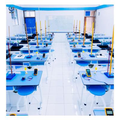 China Metal School Lab Room Table Designed for Teaching and Workbench Function for sale