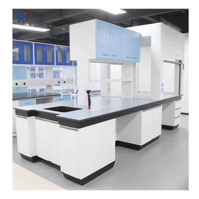 China Customized Number Of Lockers And Drawers All Steel Lab Bench For Laboratories for sale