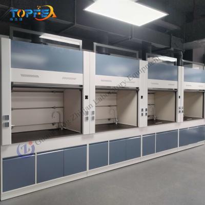 China Low Noise Level Steel Fume Hood with High Airflow and Ceramic or Customized Table Top for sale