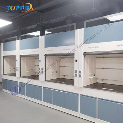 China Chemical Hazard Protection Steel Fume Hood with High Airflow LED Lighting and Optional Fan for sale