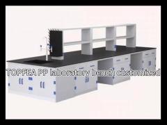 Versatile Polypropylene Laboratory Bench for Research Applications