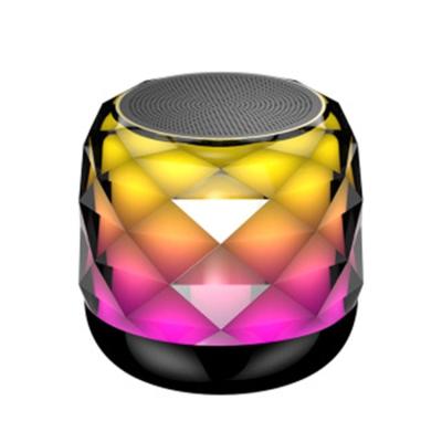 China Wireless Portable Mini Speaker Price Subwoofer Colorful Lighting Spesker With Call Function For KTV for sale