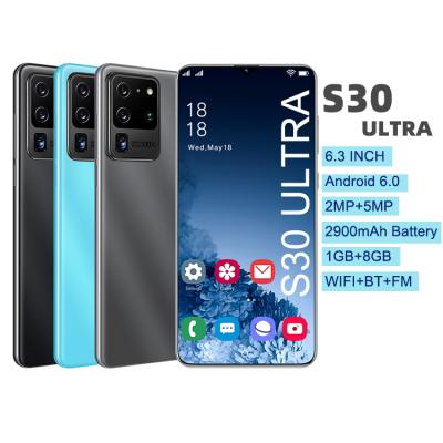 China Dual SIM Card Global Version Celular Smartphone S30 Ultra Open Android Mobile Phone Dual Sim Card Support Fingerprint for sale