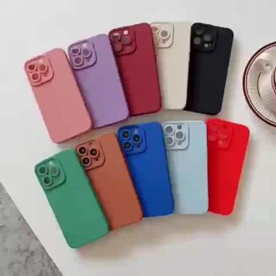 China 220701#Solid Color High Protective Classy Trend Popularity Luxury Waterproof Mobile Phone Case For Iphone 6 to13 for sale