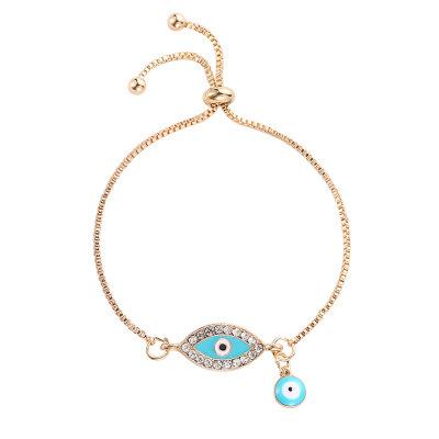 China Demon Eye Bracelet Jewelry Lucky Gift Style Alloy Bracelet Punk Women Golden By Professional Supplier High Quality for sale