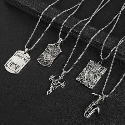 China Fashionable High Quality Style Men Ally Bossy Necklace Saxophone Street Hip Hop Pendant Necklace Accessories for sale