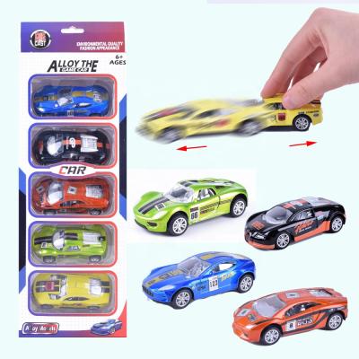 China Alloy Toy Cars Diecast Model Toys 1/50 Racing Metal Car With Light And Music Pull Back Simulation Toy Alloy Car for sale