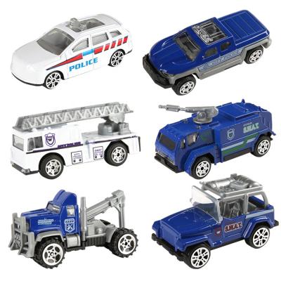 China Alloy Toy Cars Diecast Small Children Diecast Models Car Toy Diecast Model Vehicles Toys High Quality Alloy Metal Police Car Toys for sale