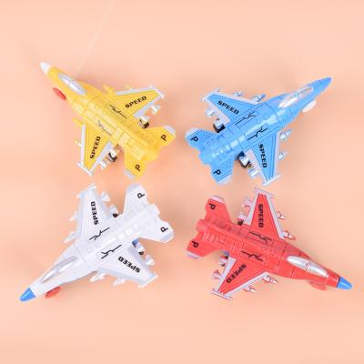 China Wheels Cars Pull Back Promotion Plastic Pull Back Mini Function Fighter Plane Warcraft Colorful Toys for sale