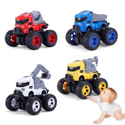 China Feel Wheels Double Inertia Construction Truck Toys 360 Degree Rotation Engineering Friction Toy Vehicle for sale