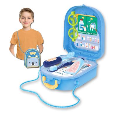 China Wholesale Doctor Toy Indoor Game Set Backpack Simulation Medical Doctor Play House Toys for sale