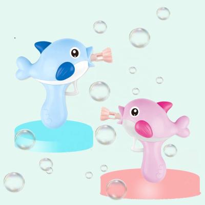 China Play New Summer Soap Bubble Gun Toys Dolphin Shape For Children Plastic Dolphin Bubble Gun Toys for sale