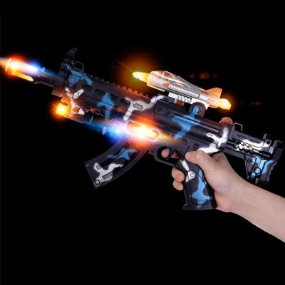 China Light and sound to most popular product the carry voice plastic gun child electric plastic gun toys for sale