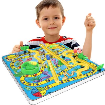 China Indoor Game 3D Snake and Ladder Game for Kids Family Chess Snake Ladder with Risk 4 Player Board Game for sale