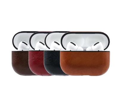 China Leather Earphone Case For Airpods Pro Case Fashion Cover For 3 Apple Air Pods Hook Pro Earphones Box 100% Filling Perfect Fit Earpods Earbuds for sale