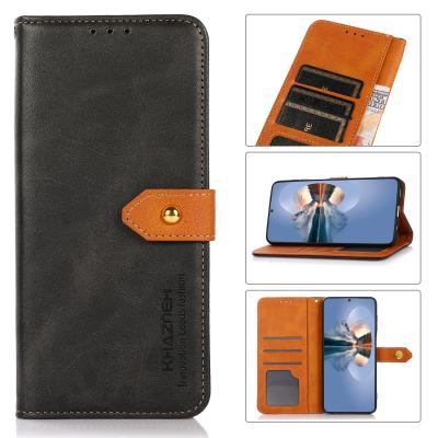 China Gold Two Button Color Cattle Pattern Shockproof PU Leather Flip Wallet Case For Kyocera KYV48/Android One S6 for sale